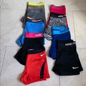 Nike pro shorts 9 pairs, SOLD SOLD SOLD